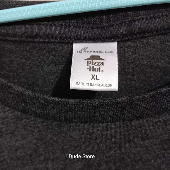 Classic Pizza Hut Employee T-Shirt - Adult Size XL - Gray - Clean & Soft - Picture 4 of 6